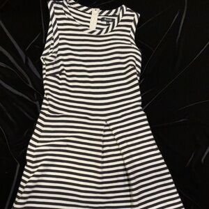 Madewell Womens Afternoon Dress size small, navy and white striped, sleeveless